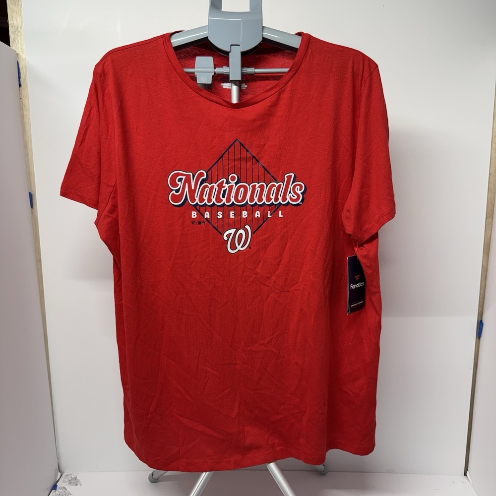 Fanatics Washington Nationals MLB Baseball T-Shirt Women's 3XL Red Licensed